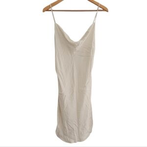 Victoria’s Secret Gold Label Silk Slip Dress Sz M Cream Y2K Quiet Luxury